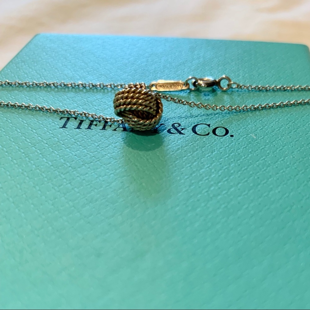 Tiffany Necklace Twist Knot Sterling Silver
